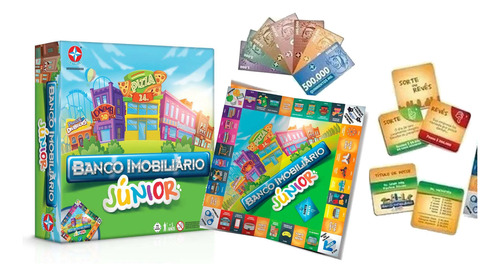 Jogo De Mesa Banco Imobiliário Júnior Criança Estrela